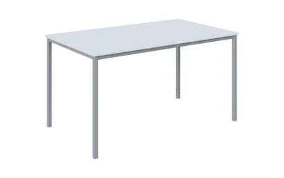 JPT 140 Jídelní stůl 1394 x 800 mm, deska bílá / podnož stříbrná